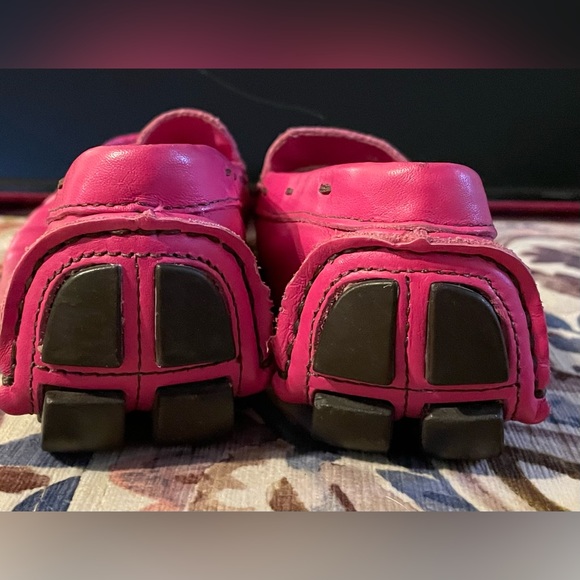 Lilly Pulitzer Fuschia Leather Driving Flats/Moccasins Size 6 *EUC* - Picture 5 of 6